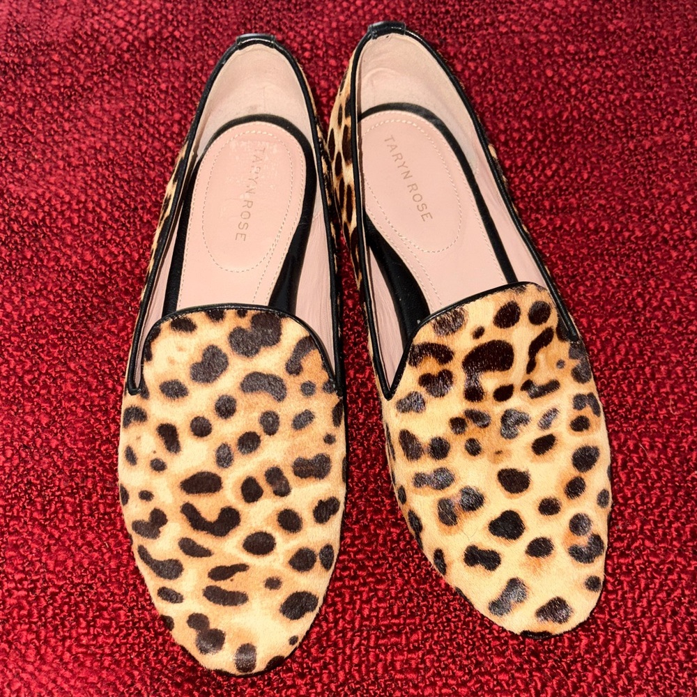 Taryn Rose Animal Print Flat Loafers